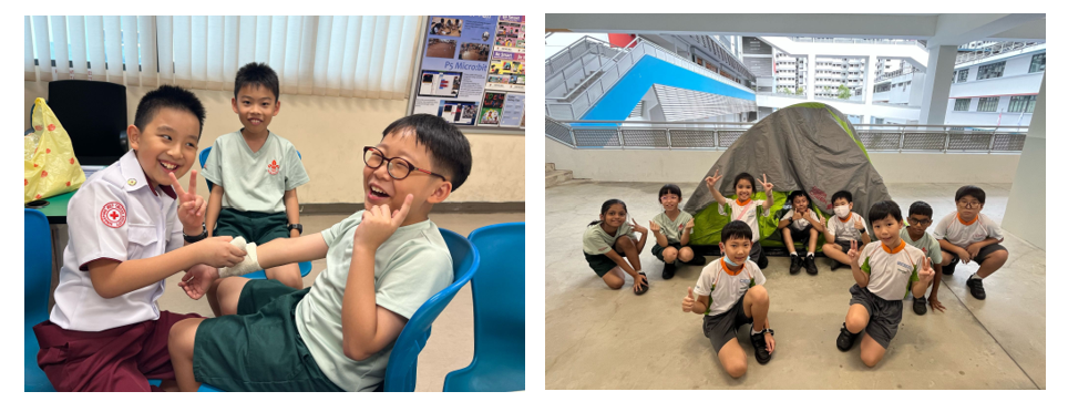 Red Cross Youth members develop practical first-aid and outdoor skills through hands-on activities, building confidence, teamwork and readiness to help others.